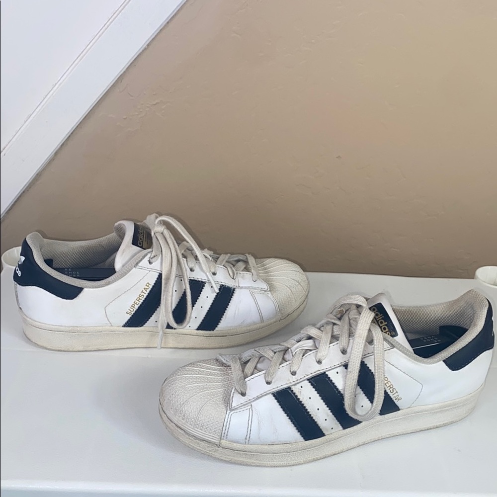 adidas White and Black Performance Athletic Shoes